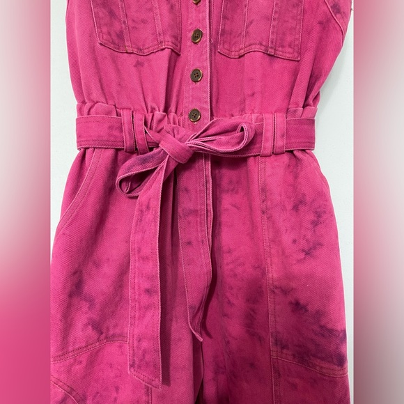Pink tie dye jumpsuit - Picture 7 of 7